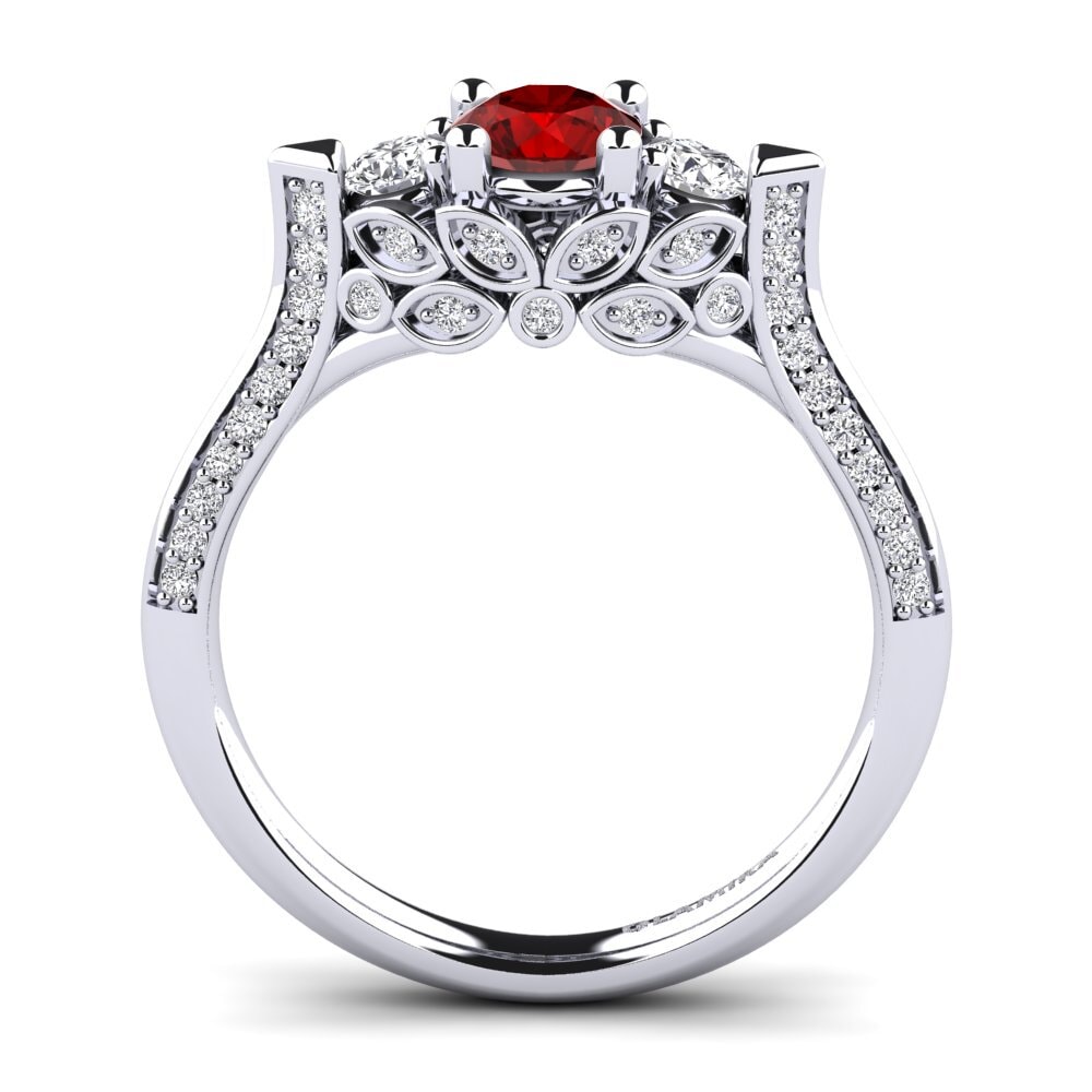Ruby (Lab Created) Engagement Ring Serifos