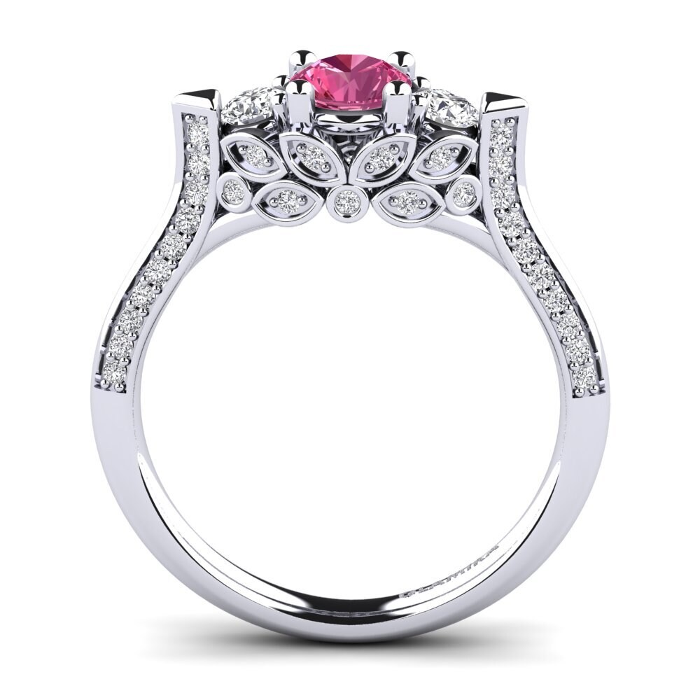 Pink Tourmaline Engagement Ring Serifos