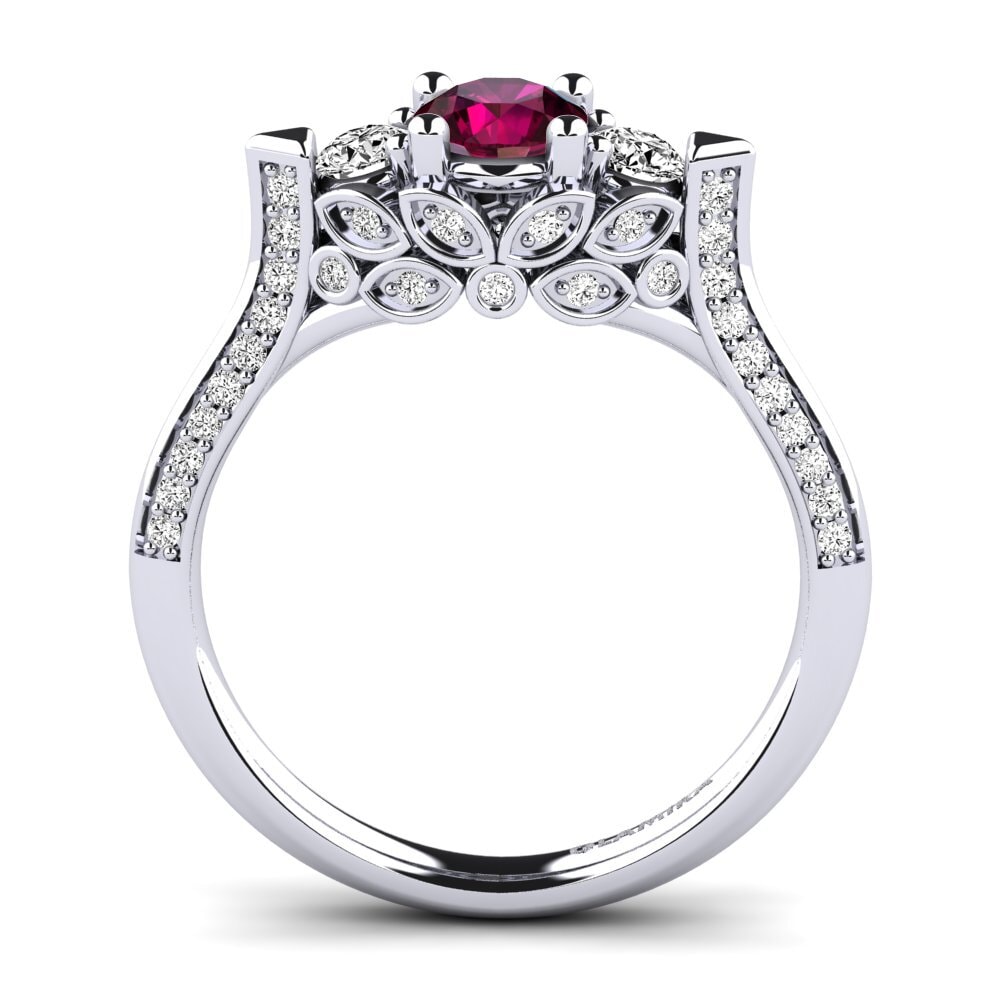 Granate Rhodolite Anillo de compromiso Serifos