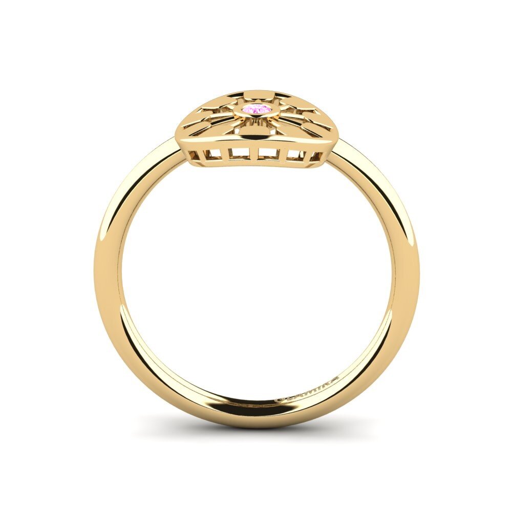 Pink Sapphire Engagement Ring Serwinto