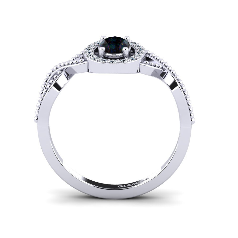 Black Opal Women's Ring Seto