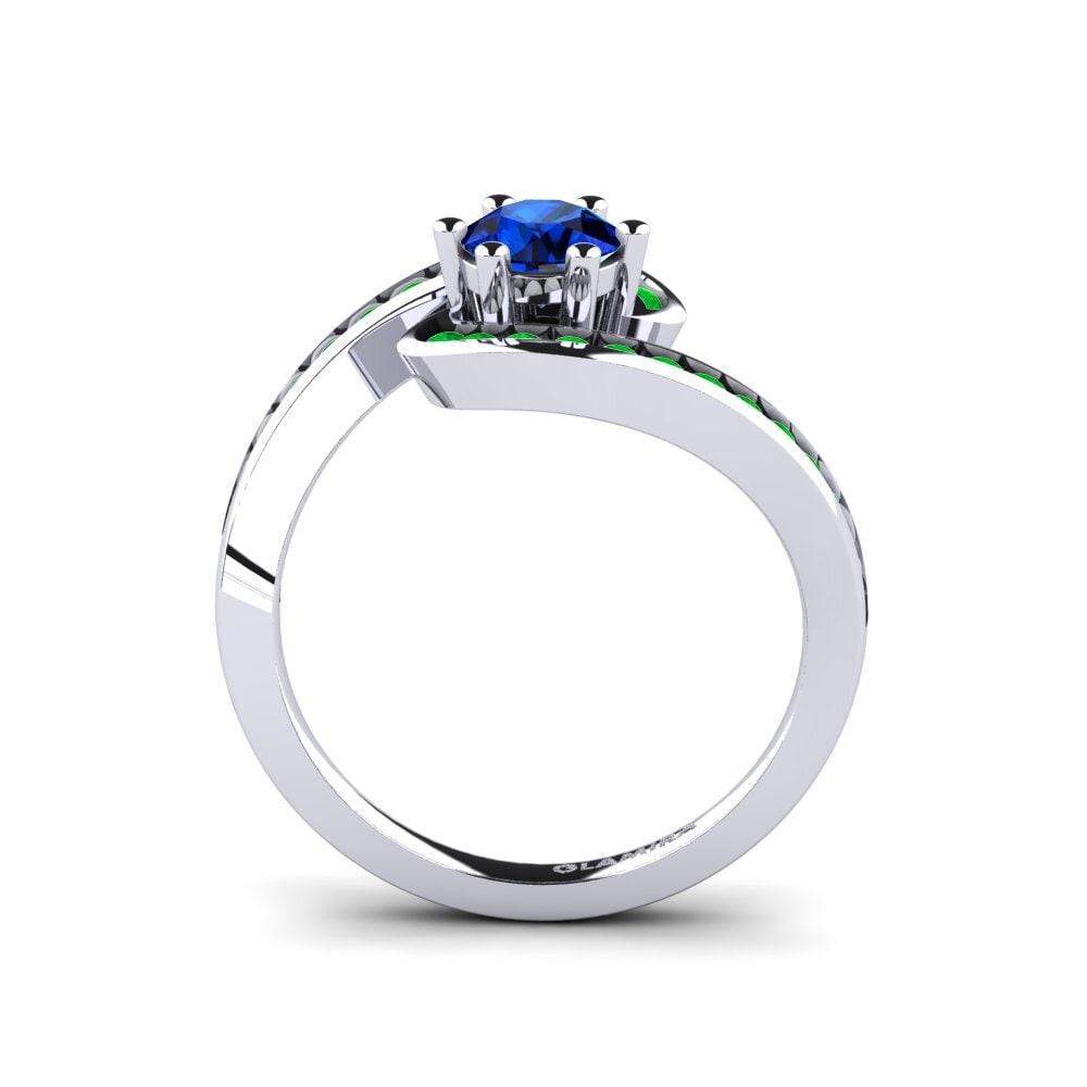 Sapphire (Lab Created) Engagement Ring Sevilla
