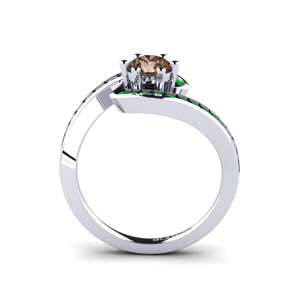Smoky Quartz Engagement Ring Sevilla