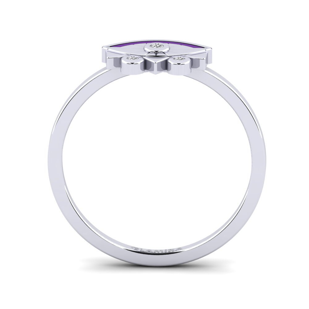 Weiß-Silber Ring Sgiath