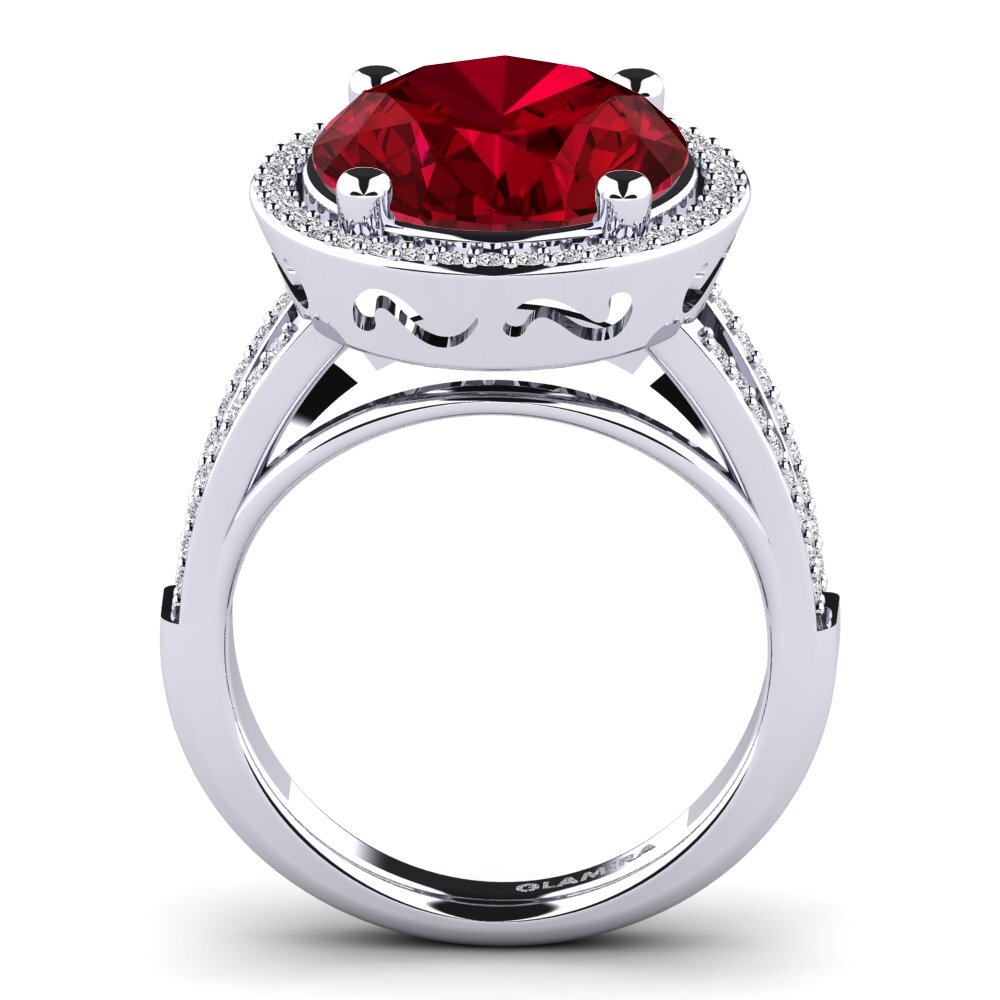 Red Zirconia Ring Shadia