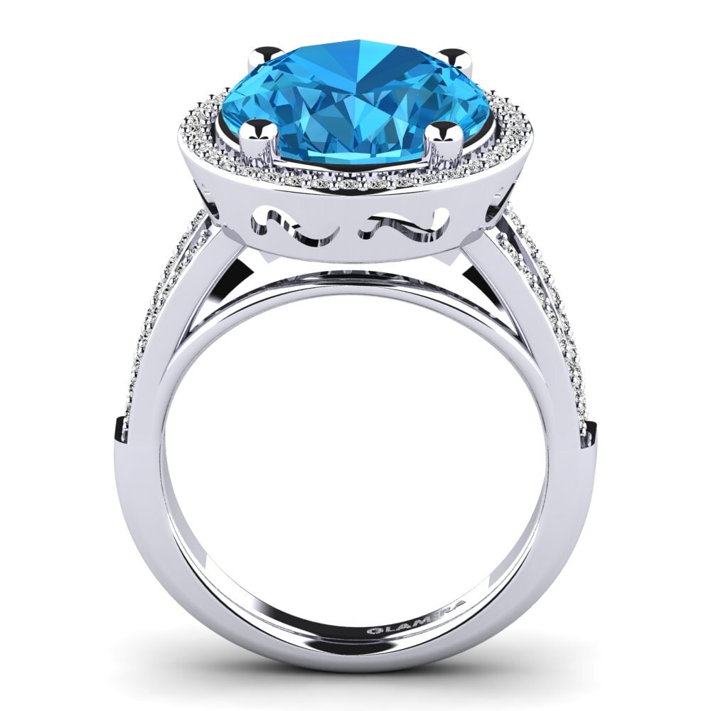 Blue Topaz Ring Shadia