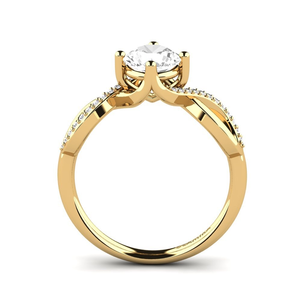 White sapphire Engagement Ring Shaelin