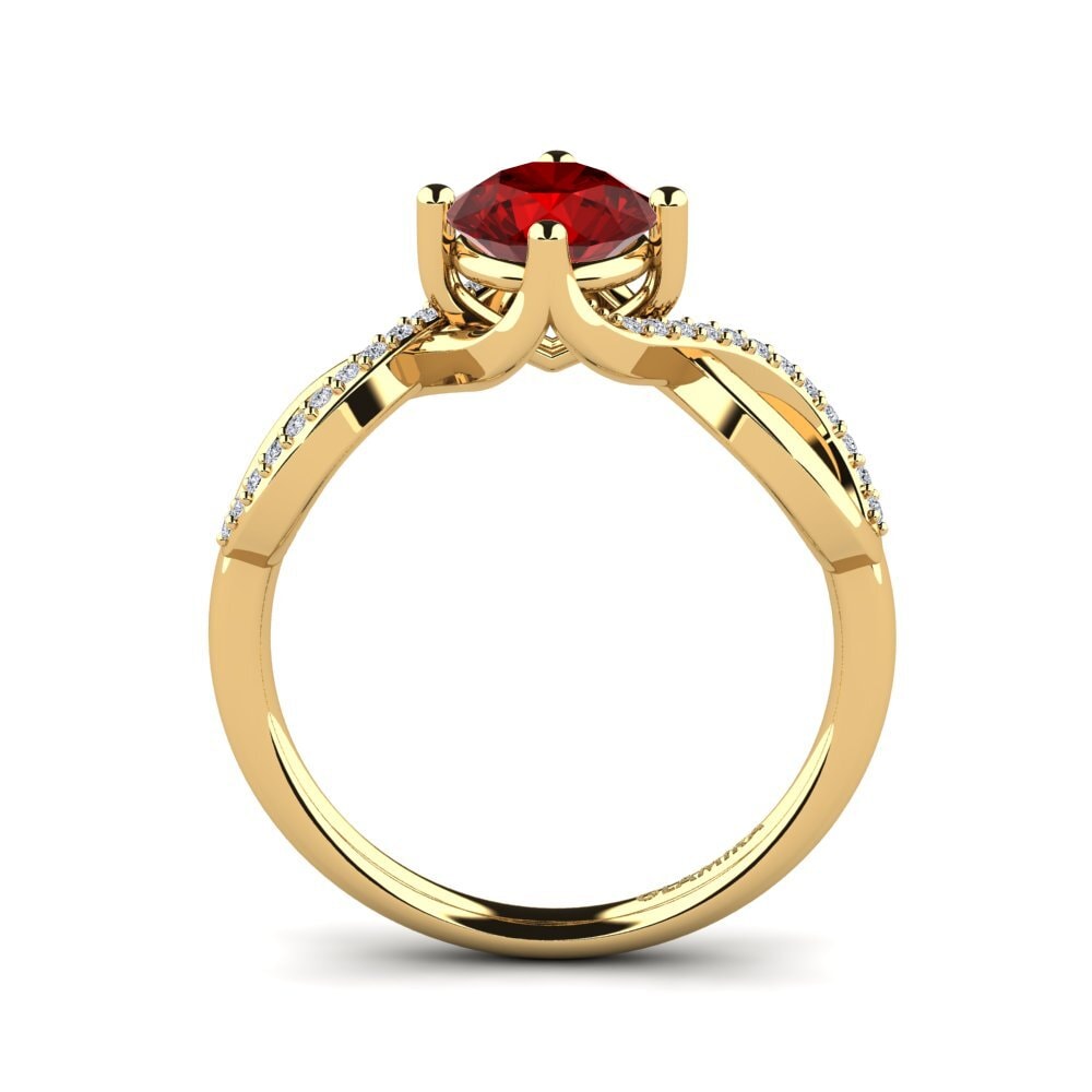 Ruby (Lab Created) Engagement Ring Shaelin