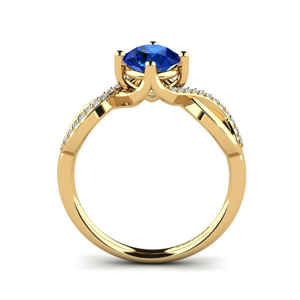 Sapphire (Lab Created) Engagement Ring Shaelin