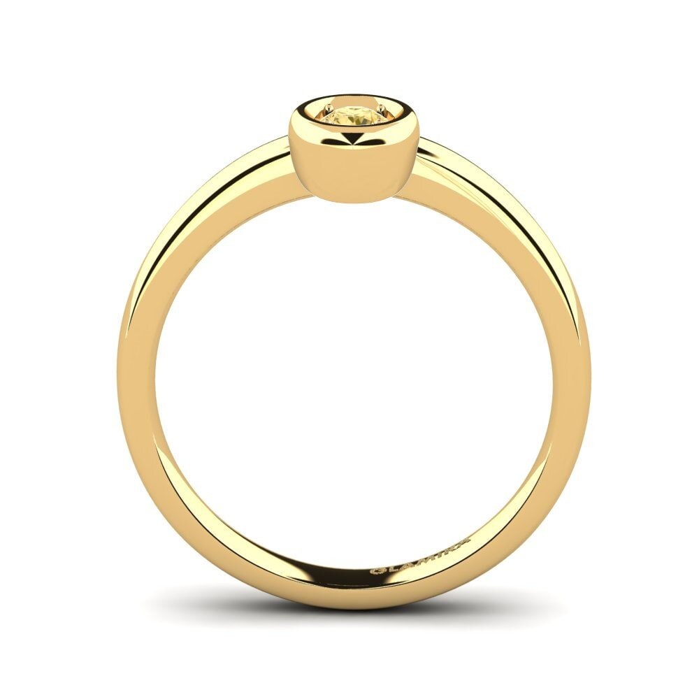 14ct Yellow Gold Yellow Diamond Women's Ring Shamina