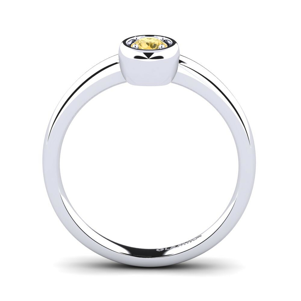 Gele Diamant Verlovingsring Shamina 0.16 crt