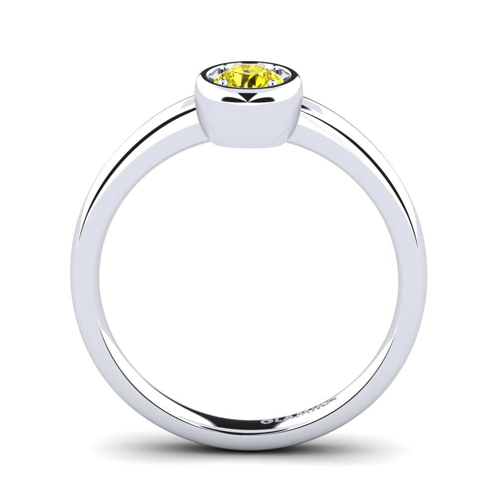 Gele Diamant Verlovingsring Shamina 0.25 crt