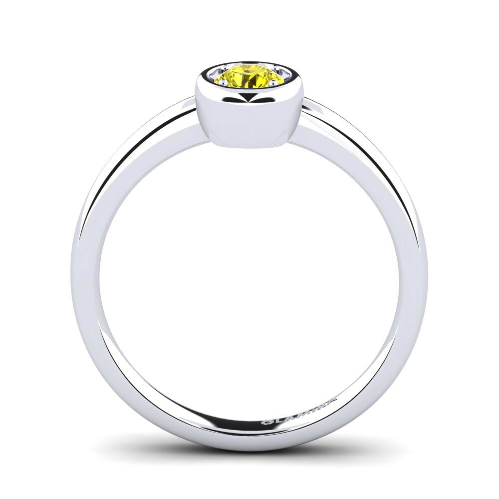 Yellow Diamond Engagement Ring Shamina 0.25 crt