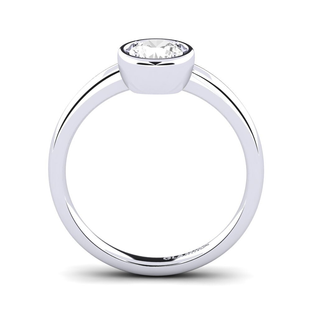 diamante-safira Anel de Noivado Shamina 0.5 crt