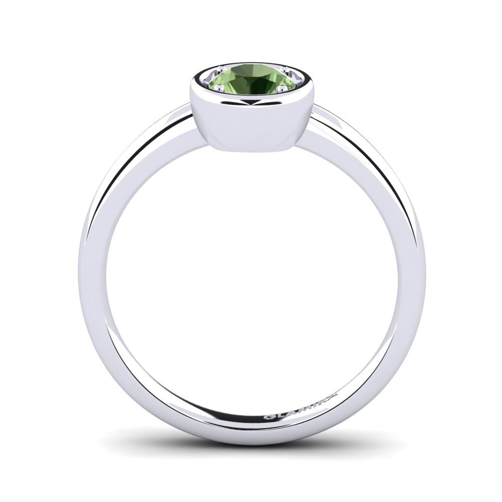 Zafiro Verde Anillo de compromiso Shamina 0.5 crt