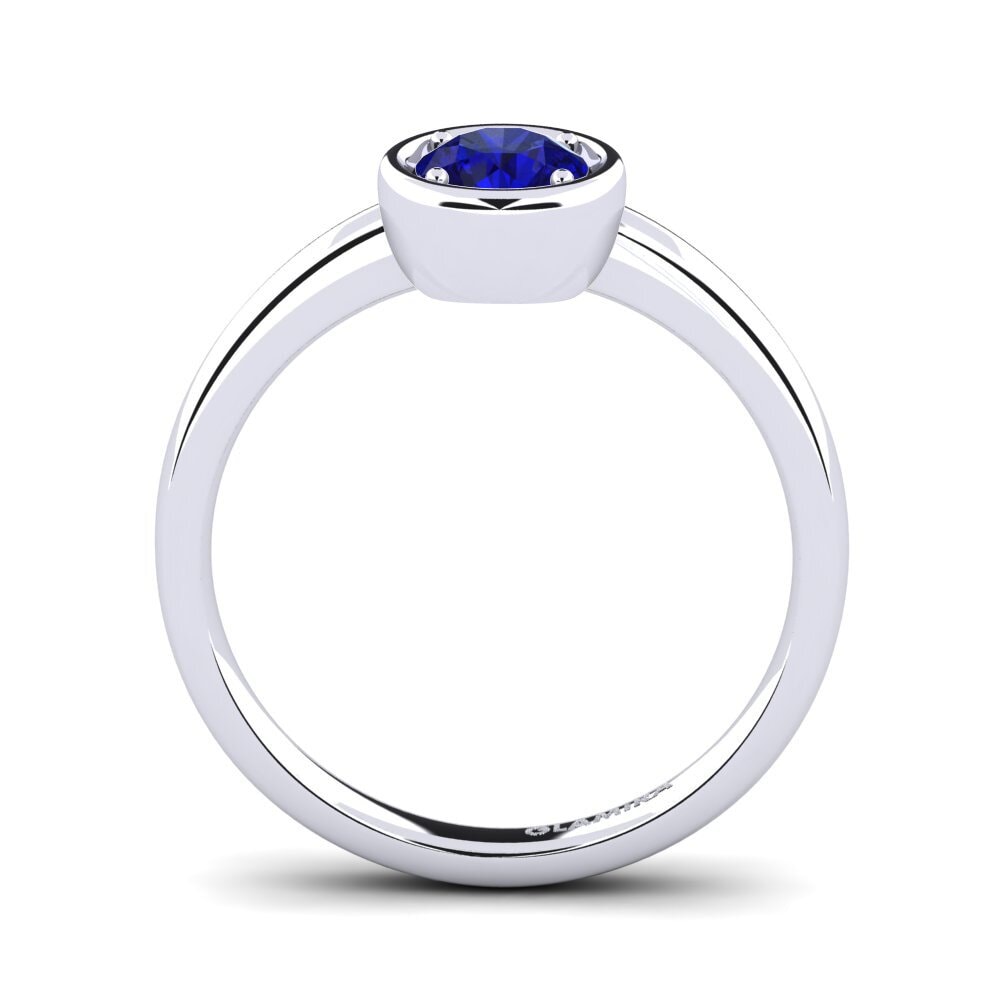 Saphir (im Labor gezüchtet) Verlobungsring Shamina 0.5 crt