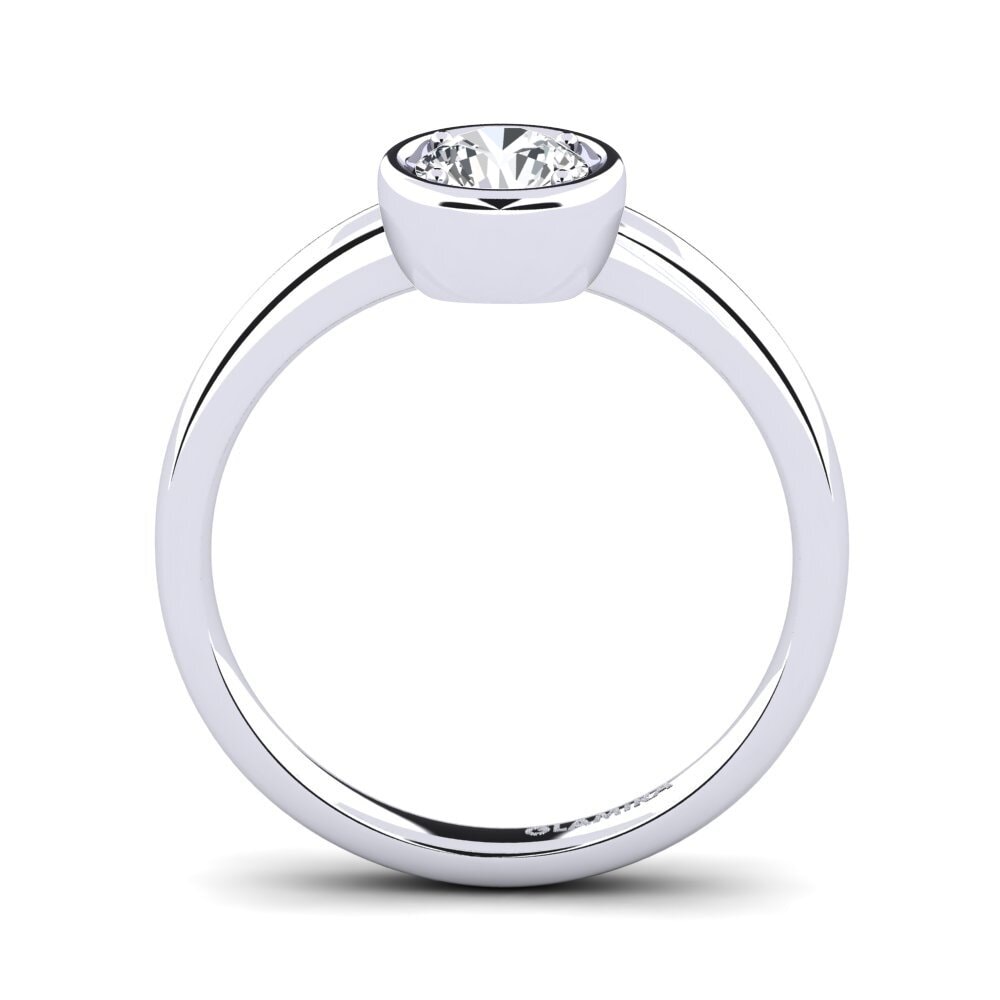Weißer Zirkon Verlobungsring Shamina 0.5 crt