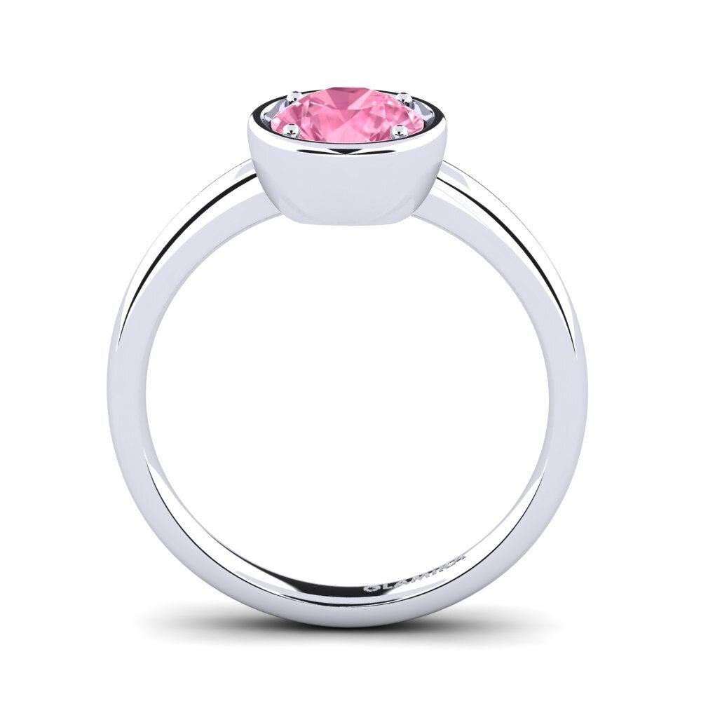 Zafiro Rosado Anillo de compromiso Shamina 1.0 crt