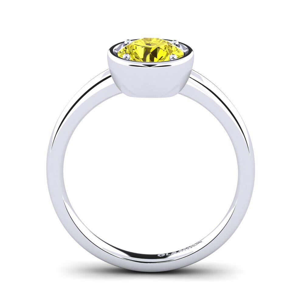 Forlovelsesring Shamina 1.0 crt Gul Diamant