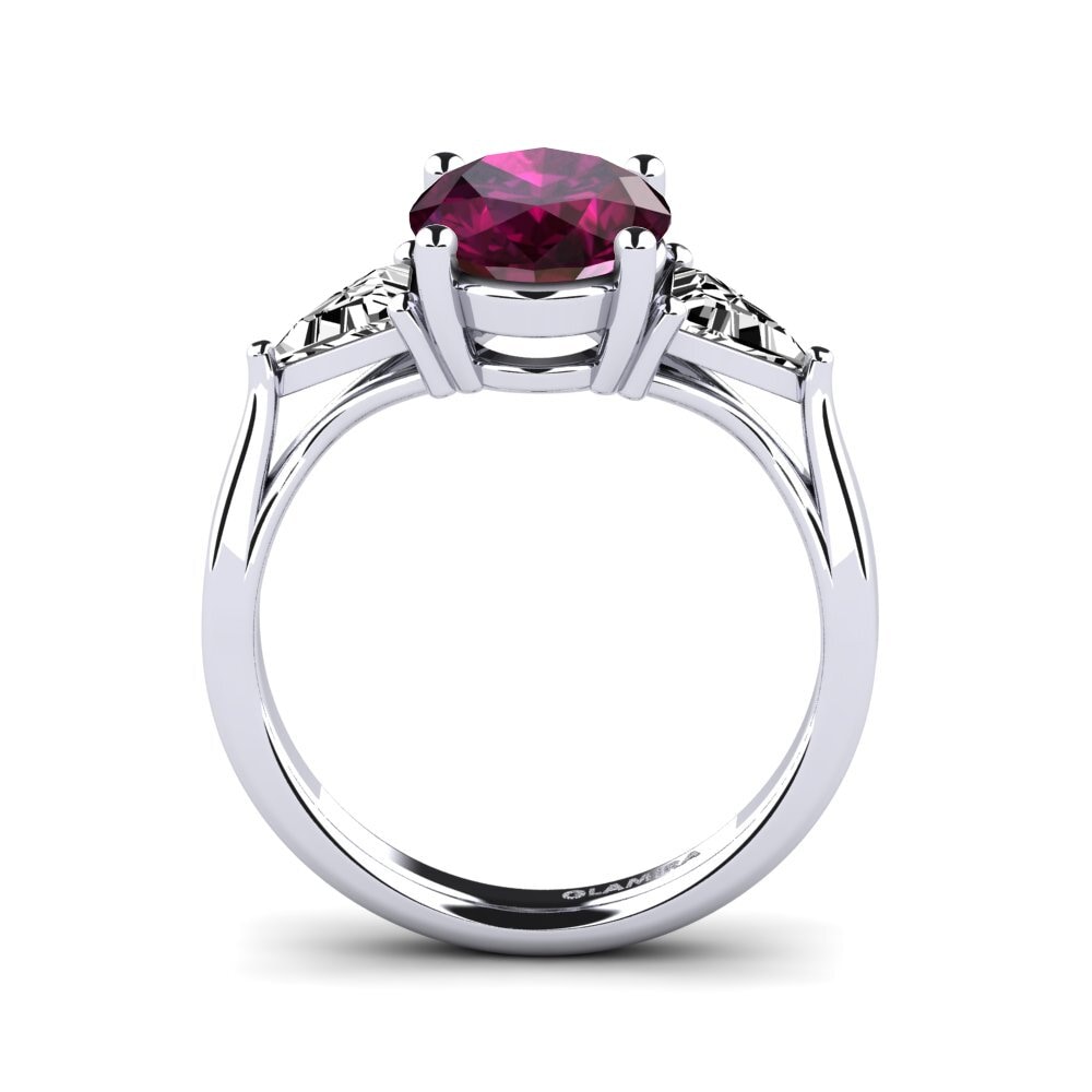 Rhodolite Garnet Engagement Ring Shanifa