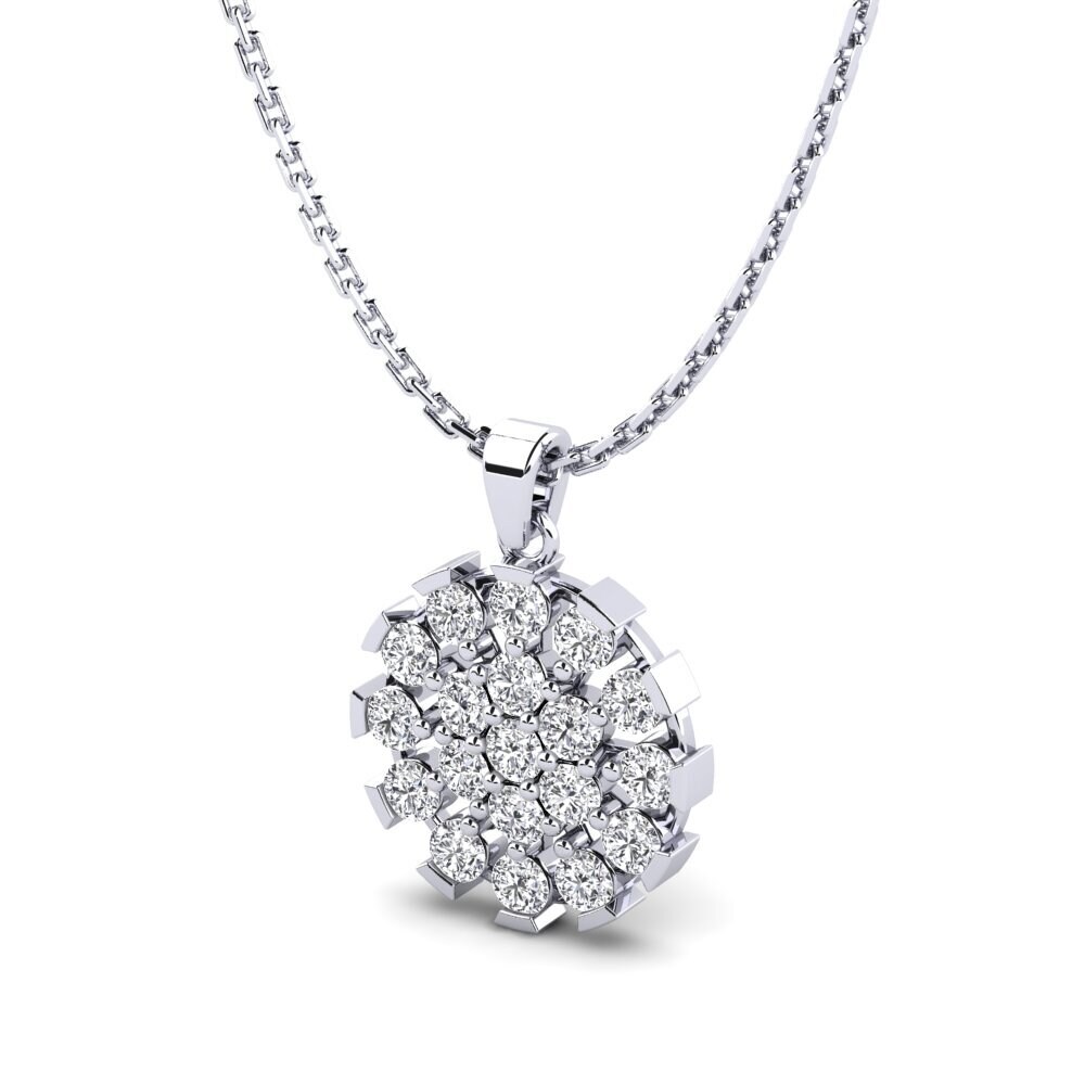 Ciondolo Uomo In Argento 925 Con Moissanite 2-5 Ct &ndash; Animas Jewels, Fatto Su Ordine