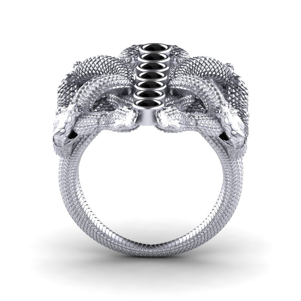 Zafiro negro Anillo Shawna