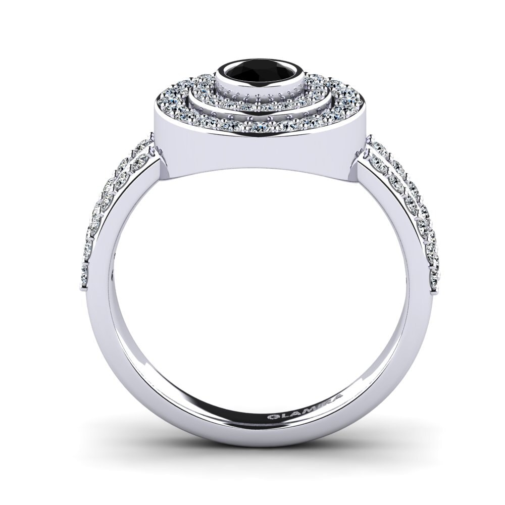 Black Diamond Engagement Ring Shemika
