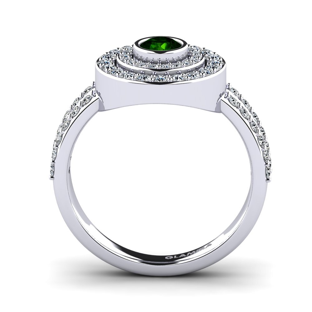 Green Tourmaline Engagement Ring Shemika