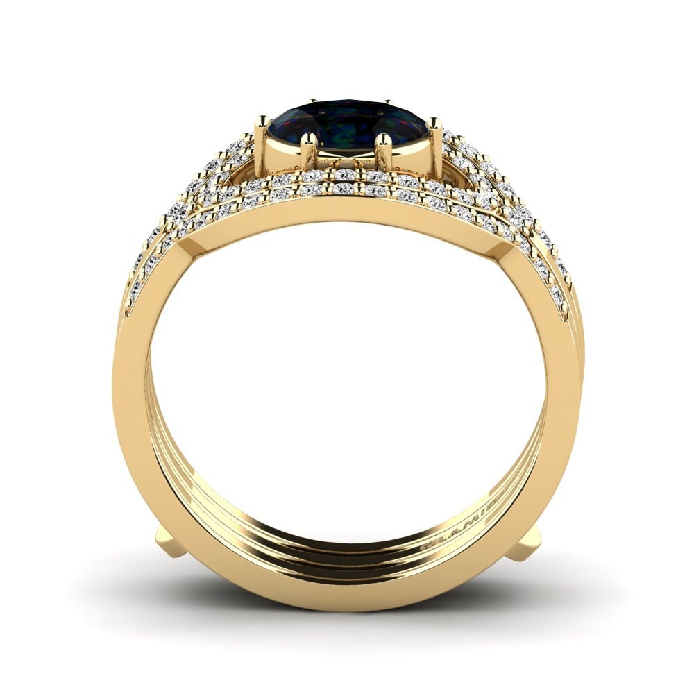 Black Opal Ring Sherlyzs SET