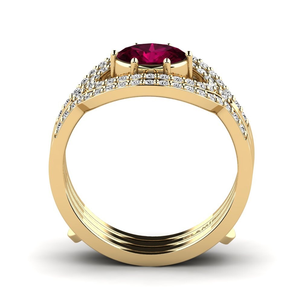 Rhodolite Garnet Ring Sherlyzs SET