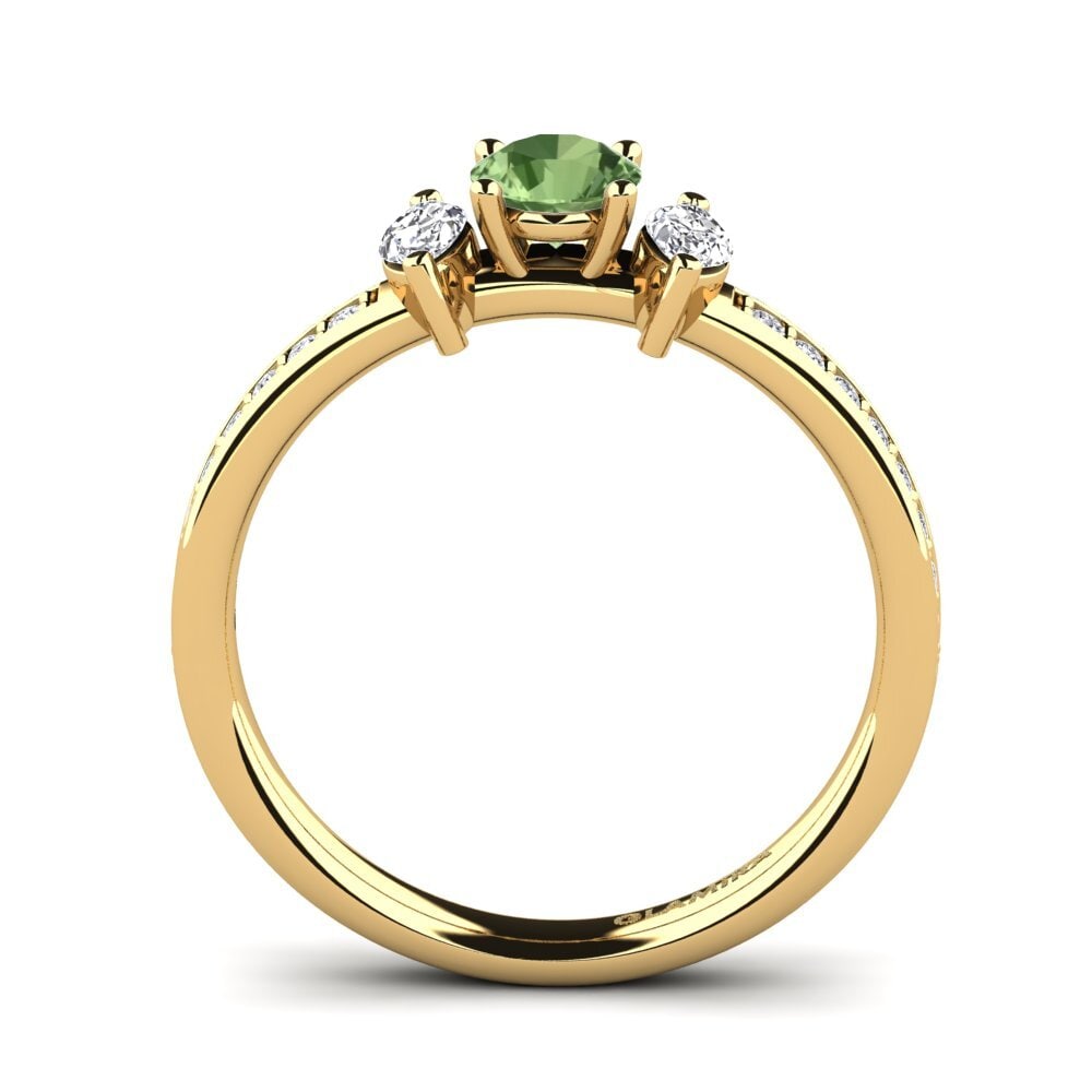 Green Sapphire Engagement Ring Sherona