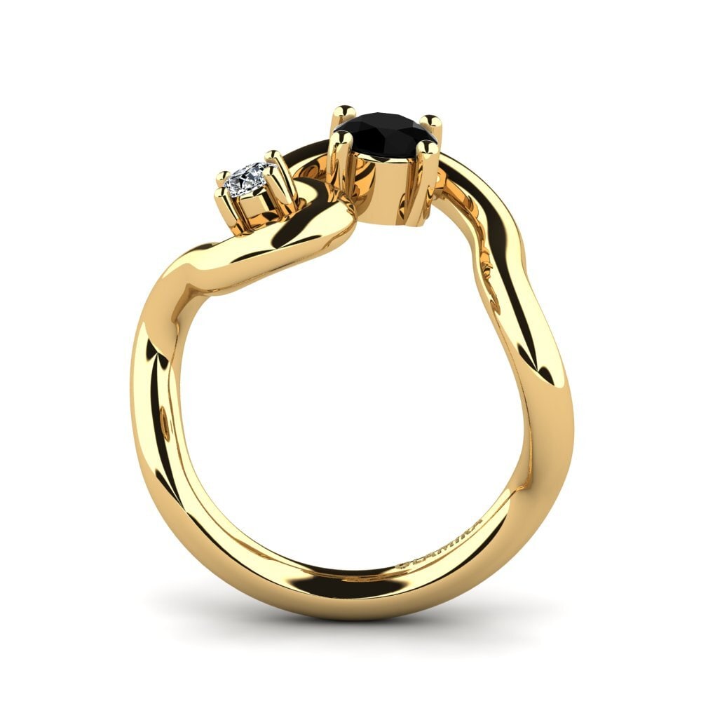 Zafiro negro Anillo Shirlette