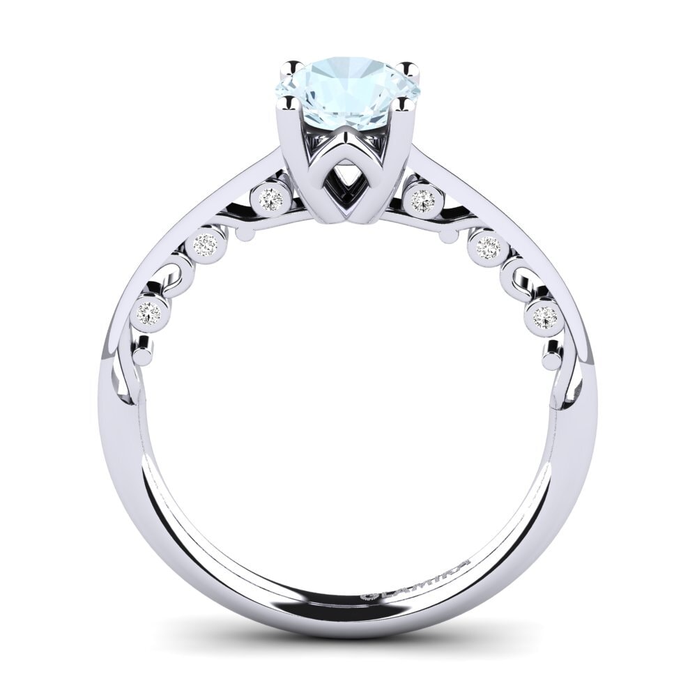 Aquamarine Engagement Ring Siargaole