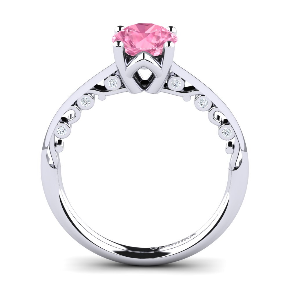 Pink Sapphire Engagement Ring Siargaole 1.0 crt