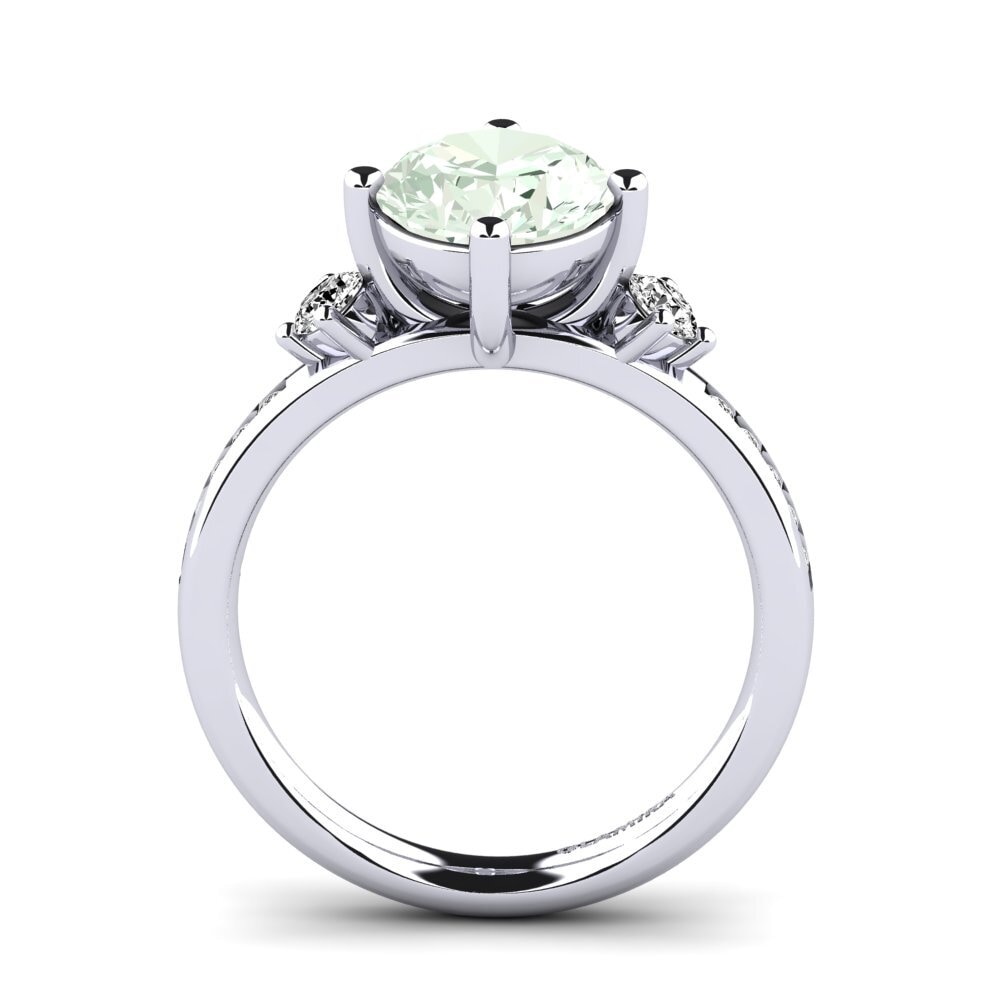 Amatista verde Anillo de compromiso Sibora