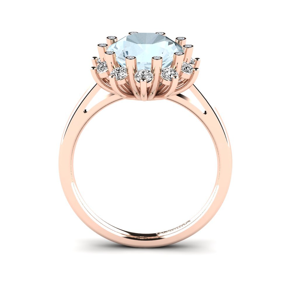 Aquamarine Engagement Ring Silanna