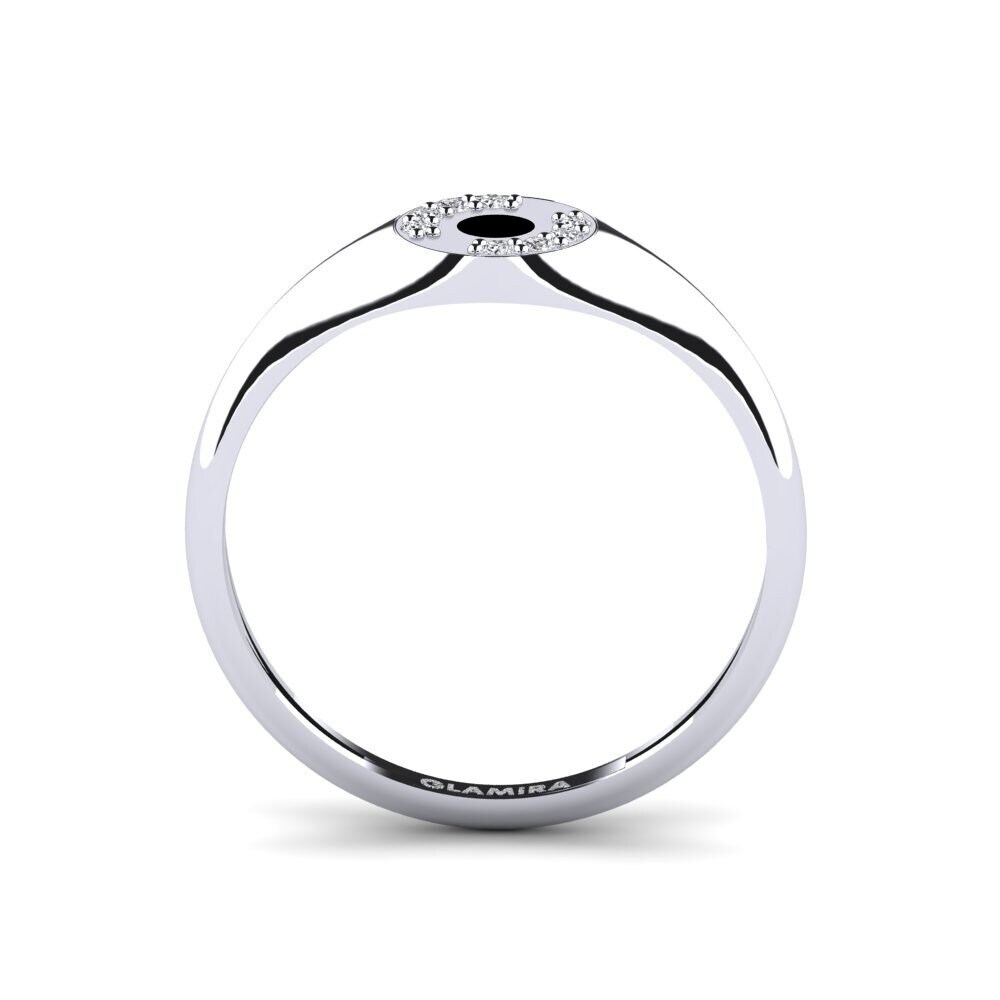 Or Blanc 14k Bague Singolare