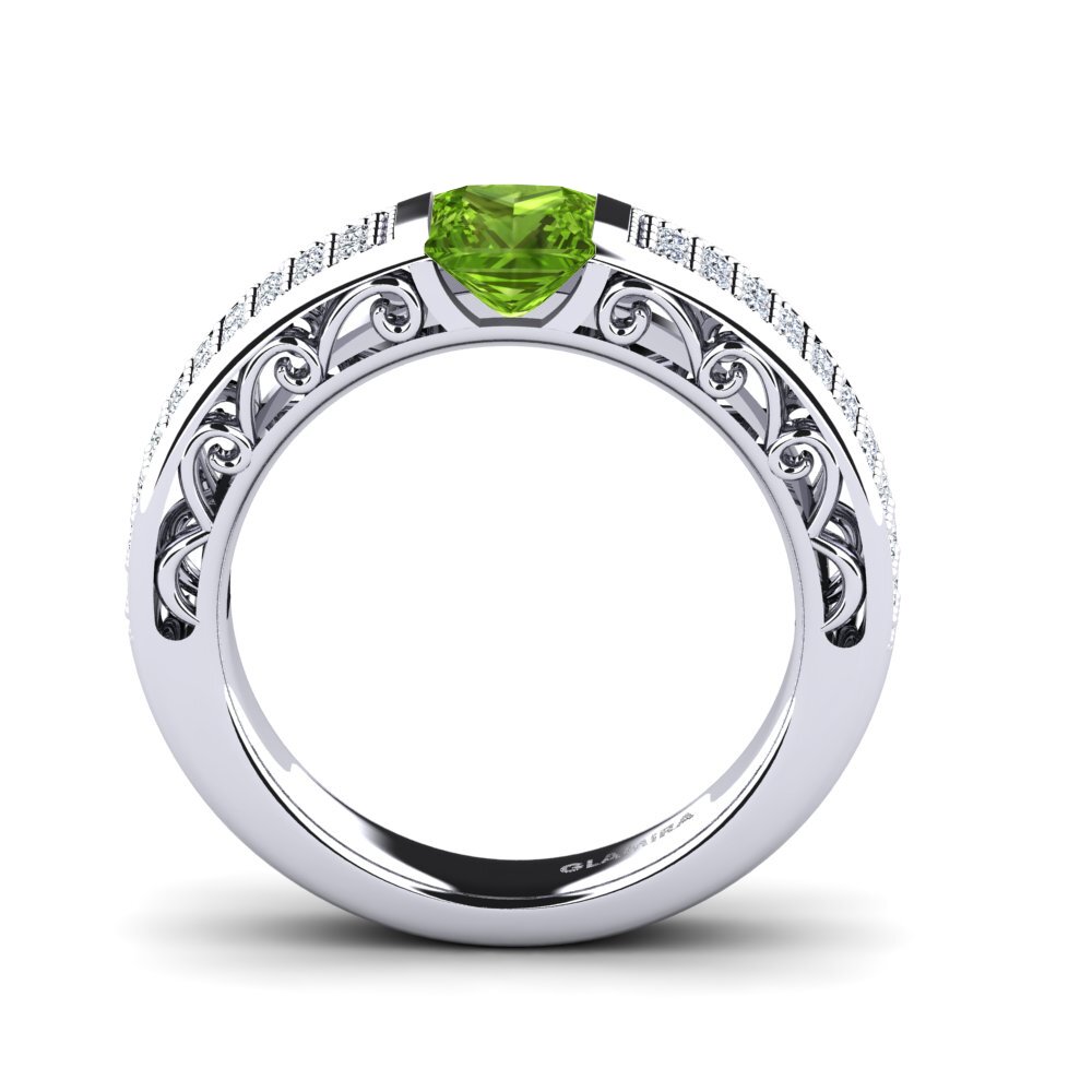 Peridot Engagement Ring Siplora
