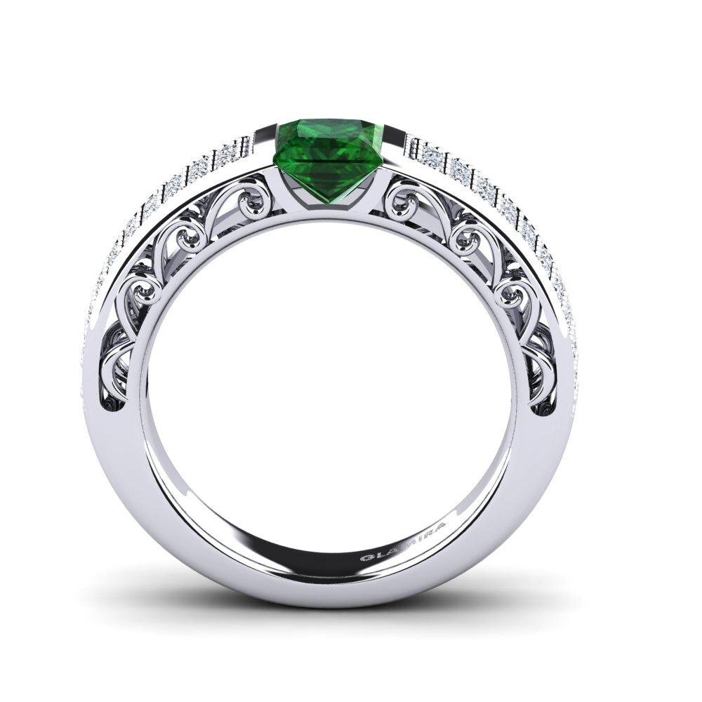 Tsavorite Engagement Ring Siplora