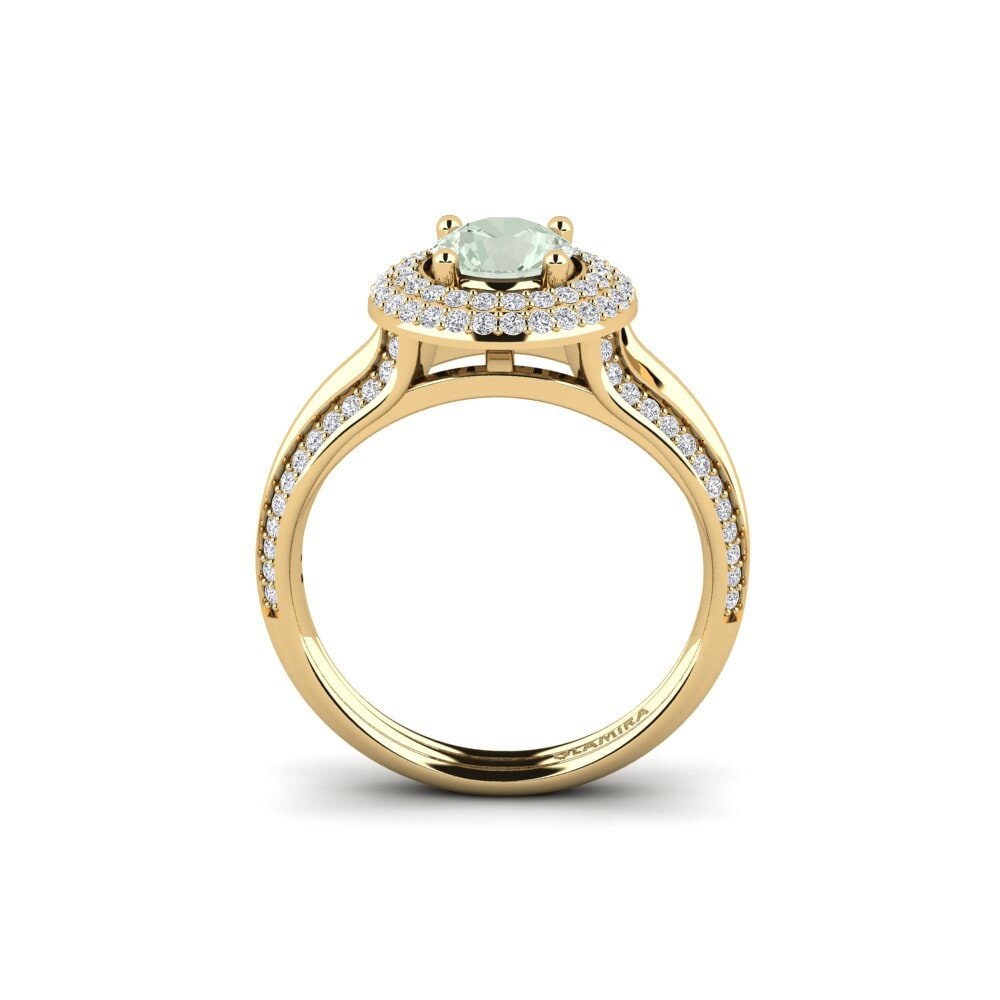 Green Amethyst Engagement Ring Skopleos