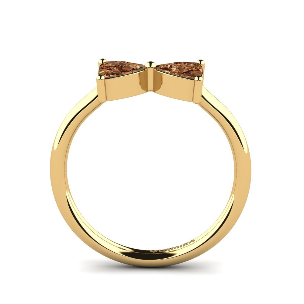Diamante café Anillo Slayton