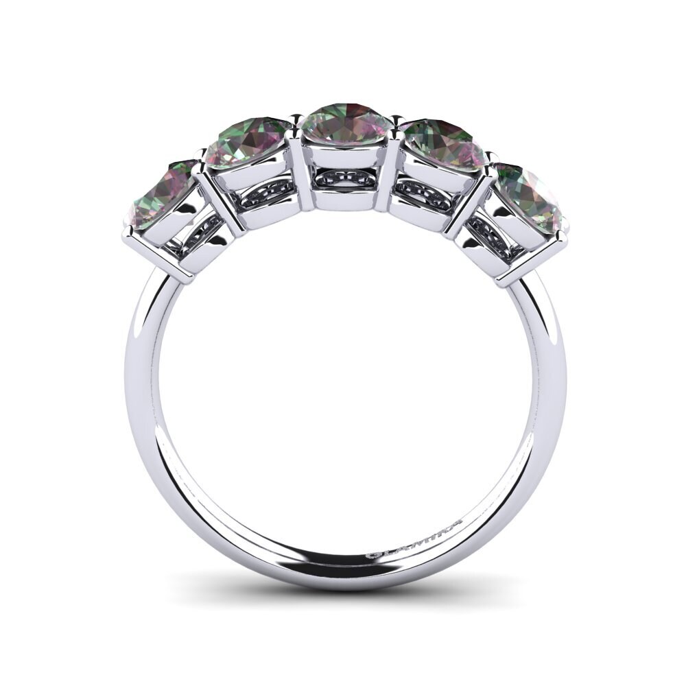 Mystic Topaz Engagement Ring Sloop