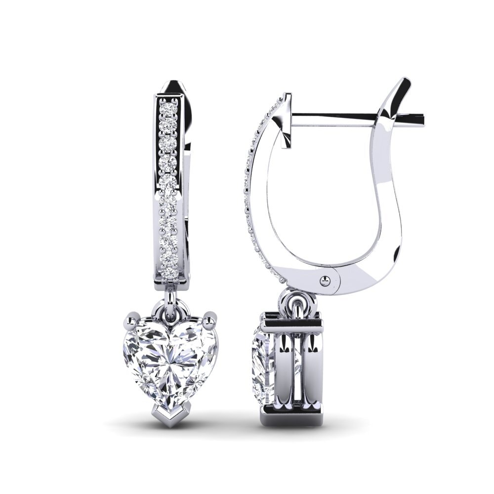 Orecchini Moissanite 1 ct VVS1 certificato GRA inscrizione