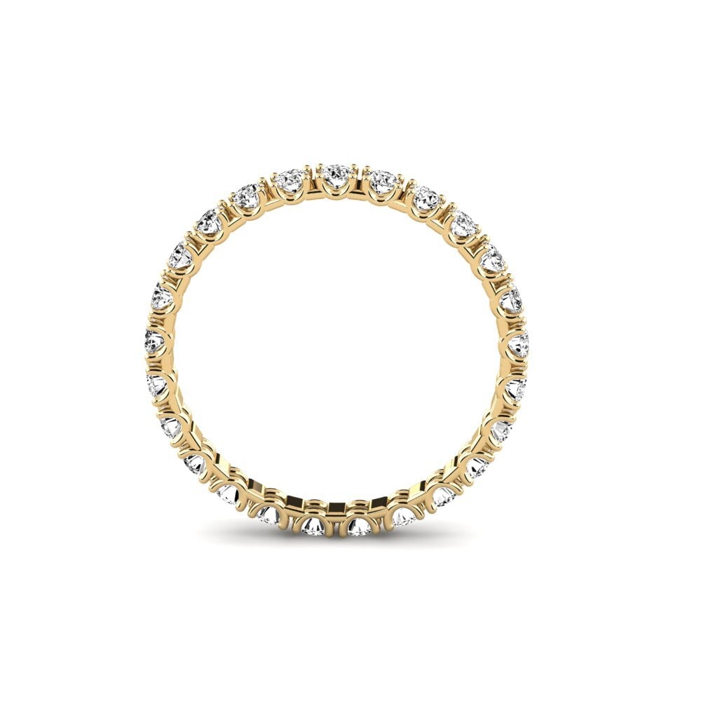 14ct Yellow Gold Moissanite Ring Soderman