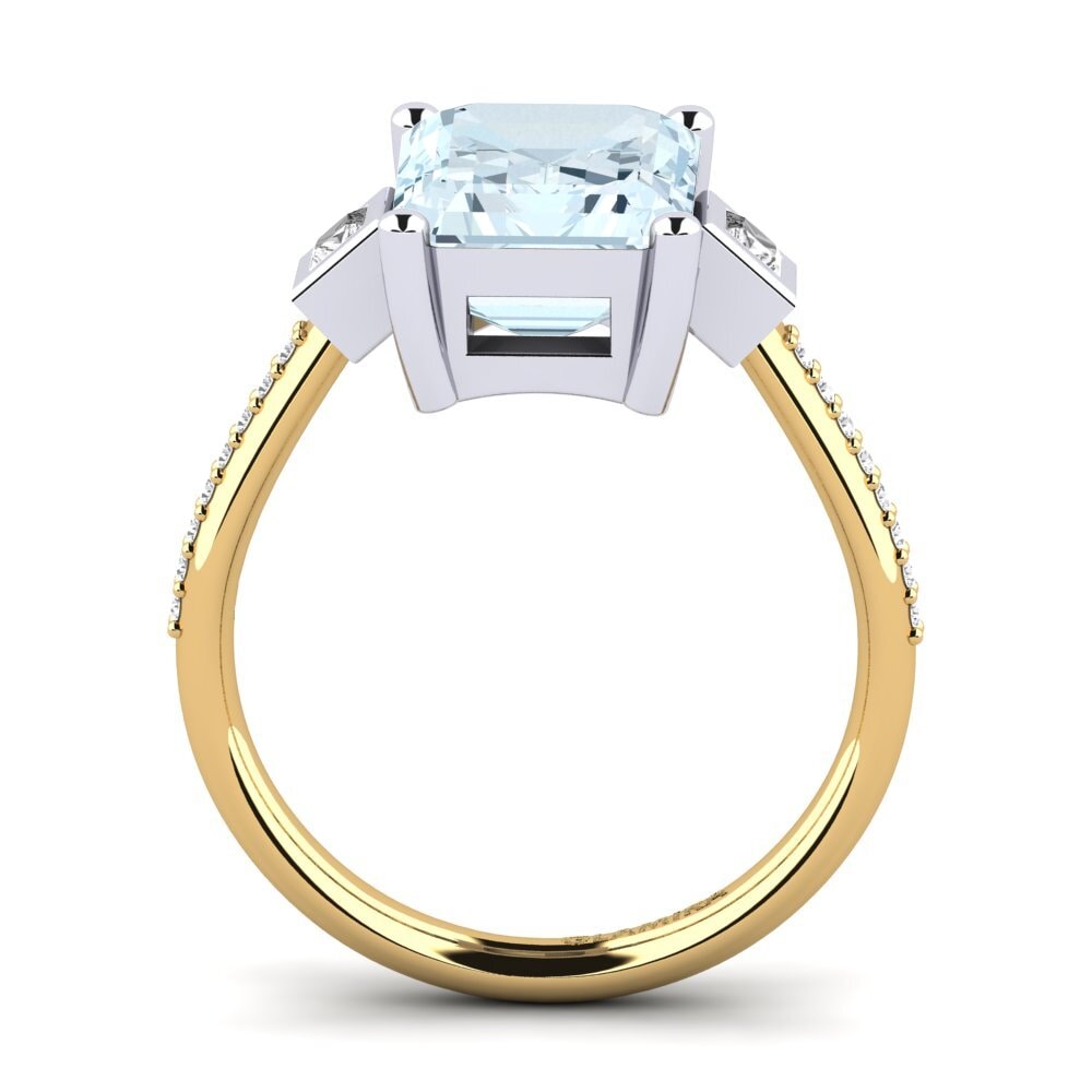 14ct Yellow / White Gold Engagement Ring Sohniel