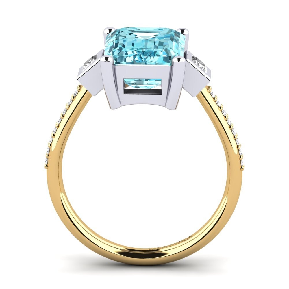 18ct Yellow / White Gold Engagement Ring Sohniel