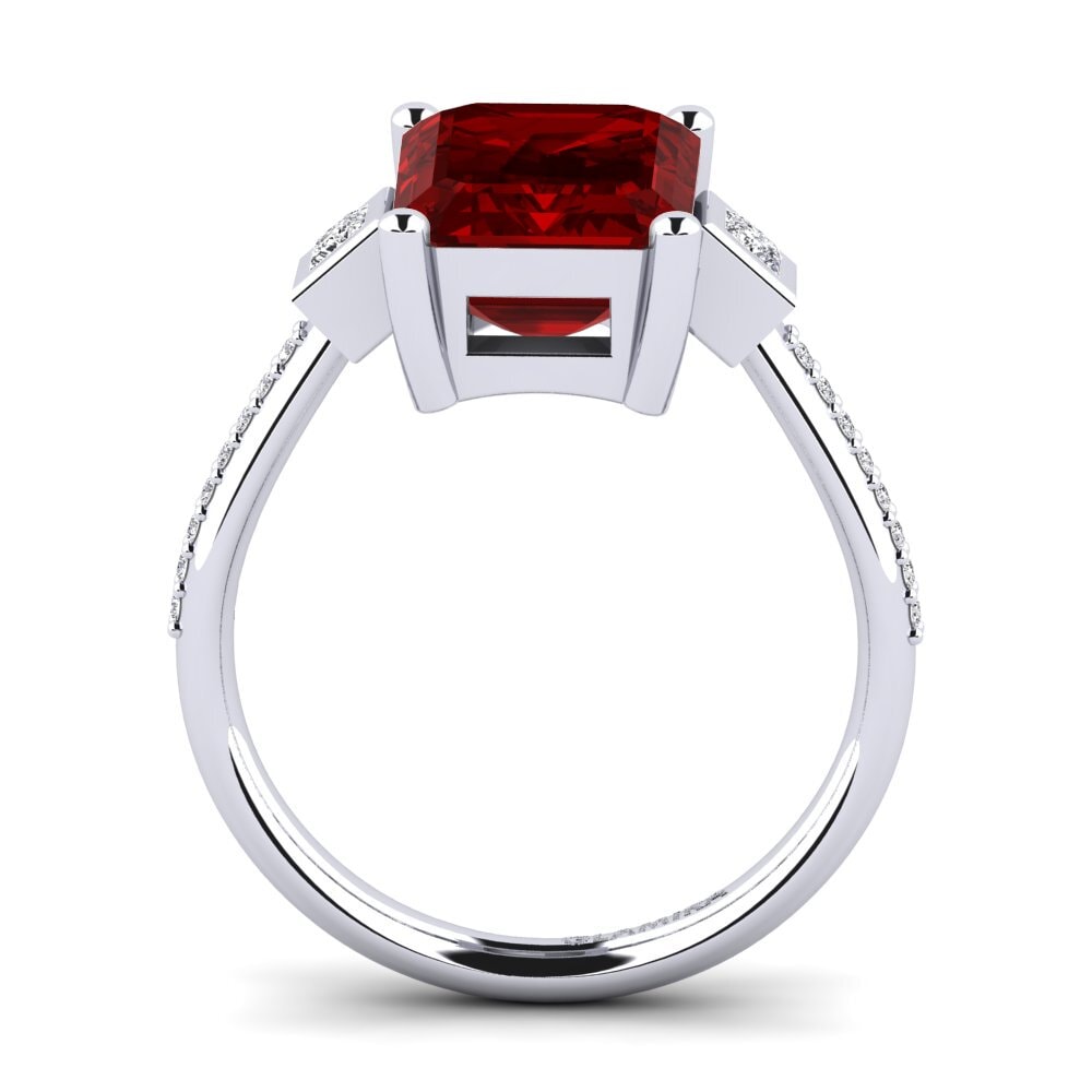 Ruby (Lab Created) Engagement Ring Sohniel