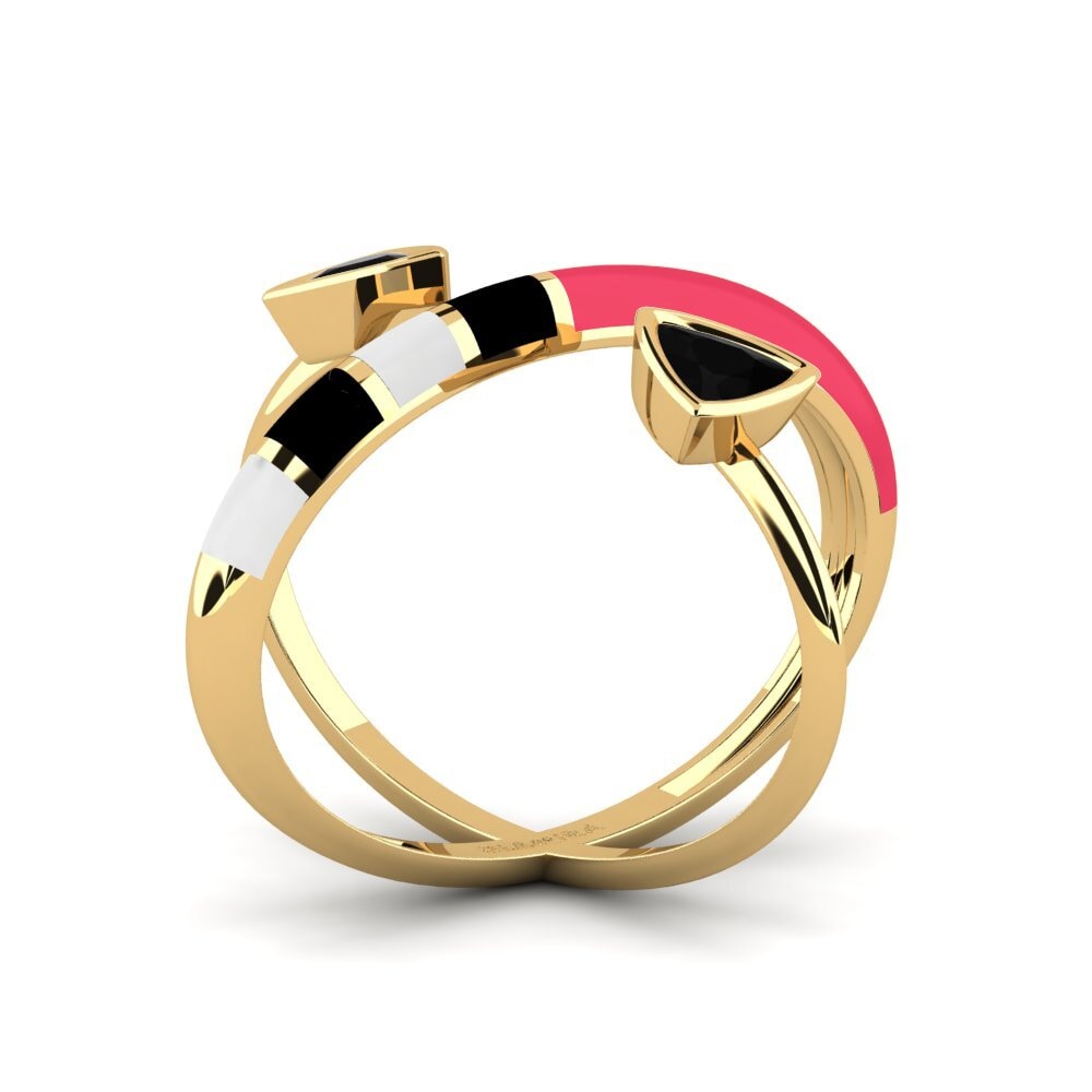 Zafiro negro Anillo Solnedgan