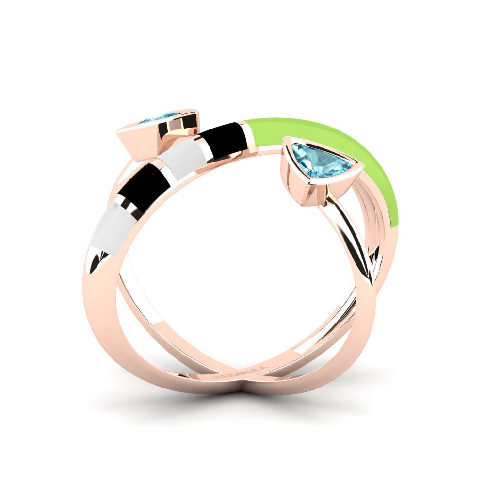 Rotgold 585 Ring Solnedgan