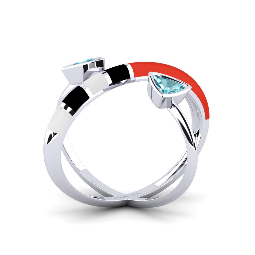 950 Palladium Ring Solnedgan